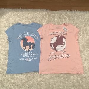 NWT 2- Place girls graphic tees XXL size 16